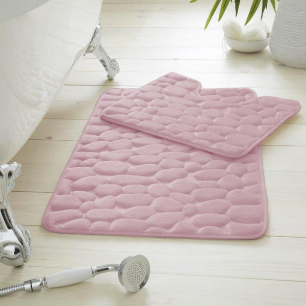GC Pebble Memory Foam Bath Mat Set – 2 Piece