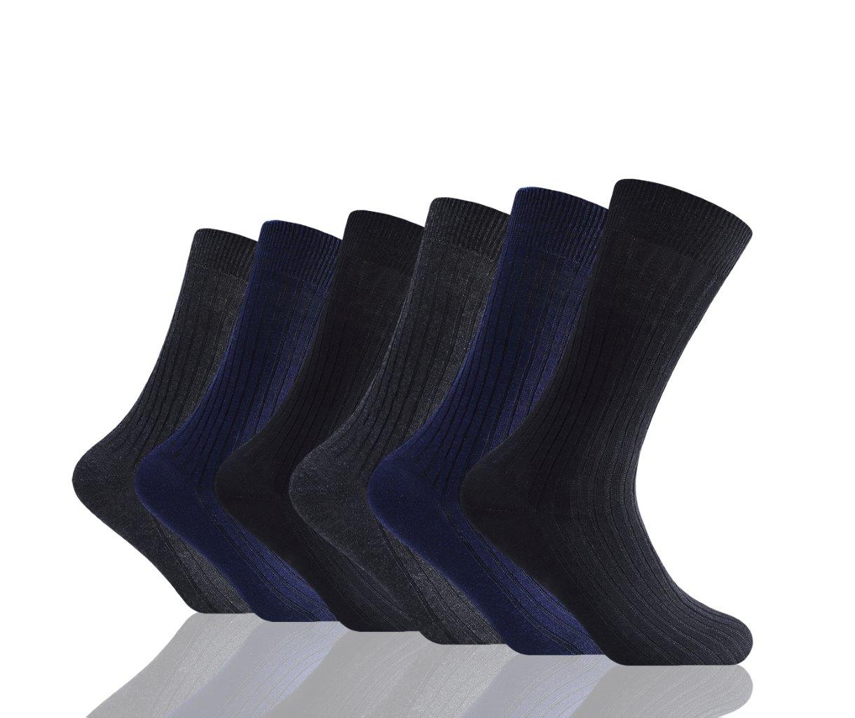 12pk Mens 100% Cotton Socks