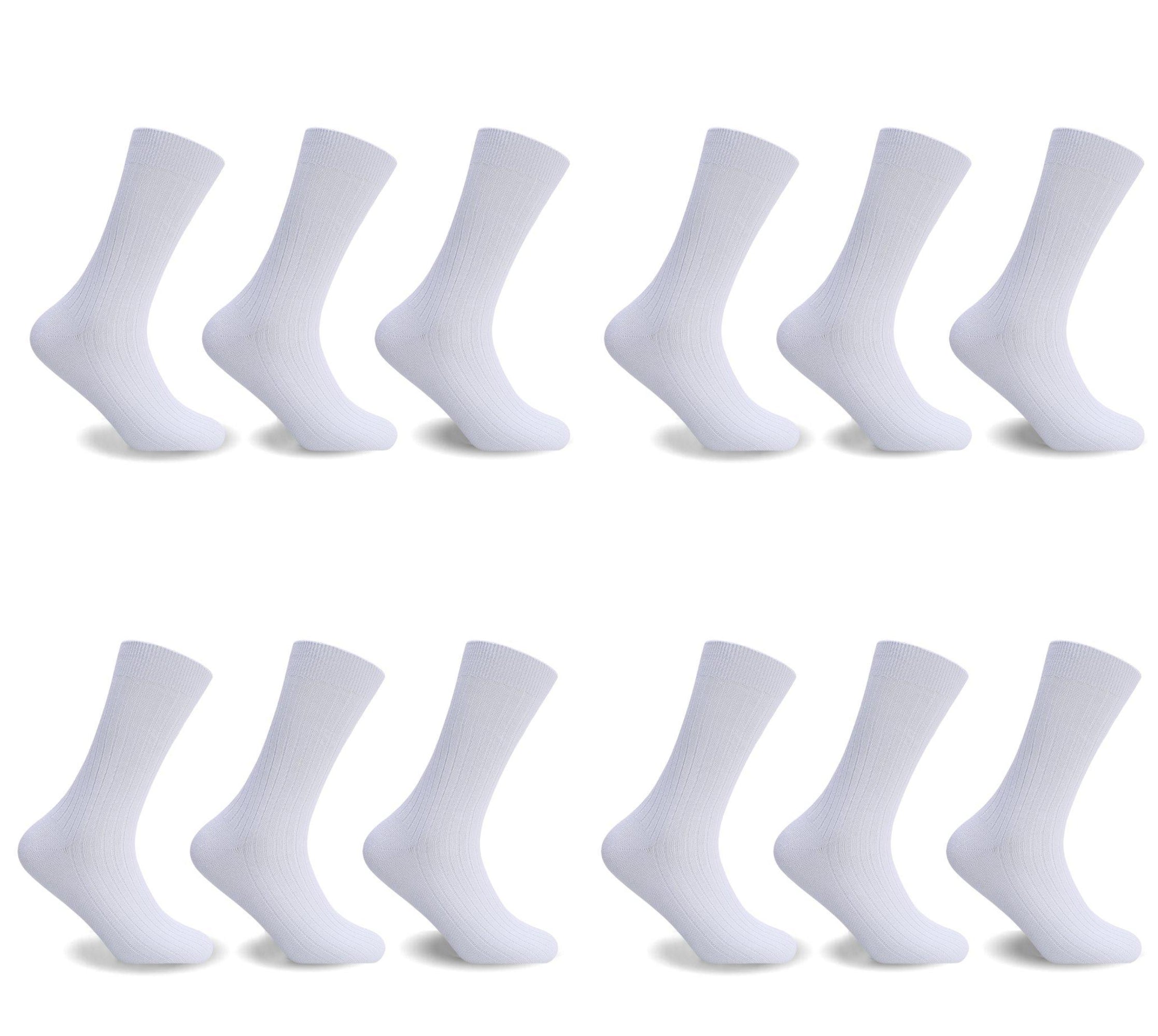 12pack Mens 100% Cotton Socks