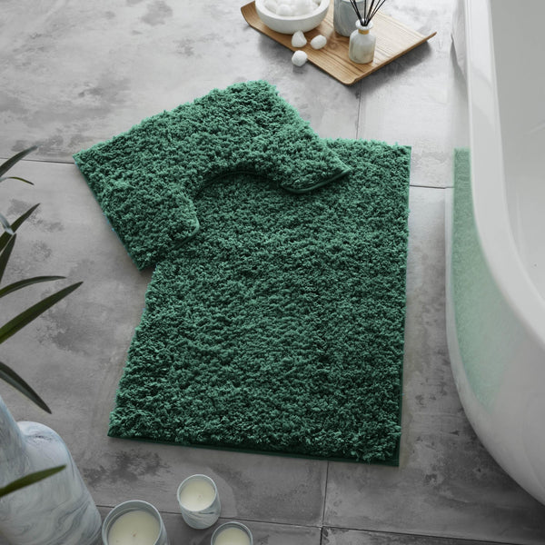 Zero Twist Bath Mat in Green