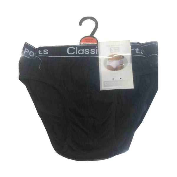 GC Men's Classic Sports Briefs with Matching Elastic – 12 Pack