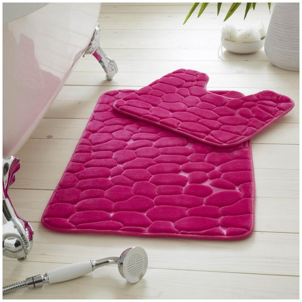GC Pebble Memory Foam Bath Mat Set – 2 Piece
