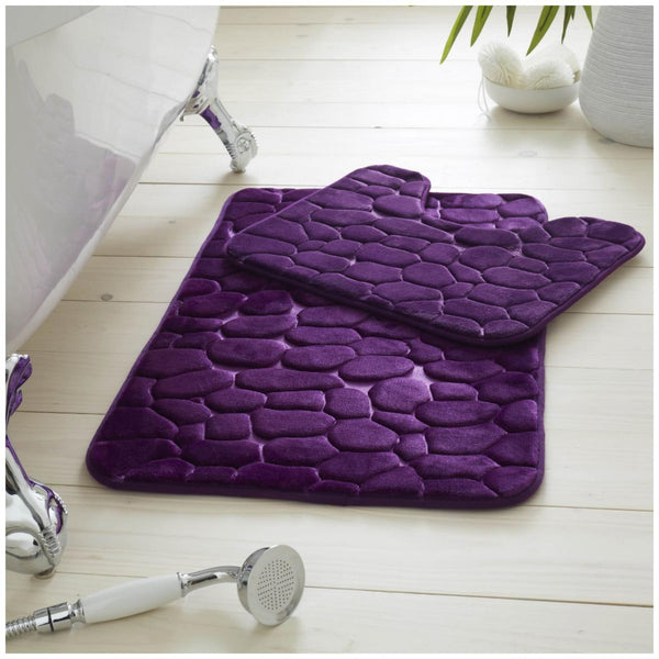 GC Pebble Memory Foam Bath Mat Set – 2 Piece