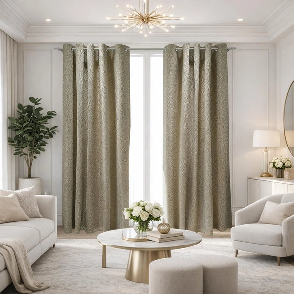 GC Regency Velvet Ready-Made Curtains