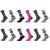 GC Women's Floral Pattern Brushed Thermal Socks – 12 Pack