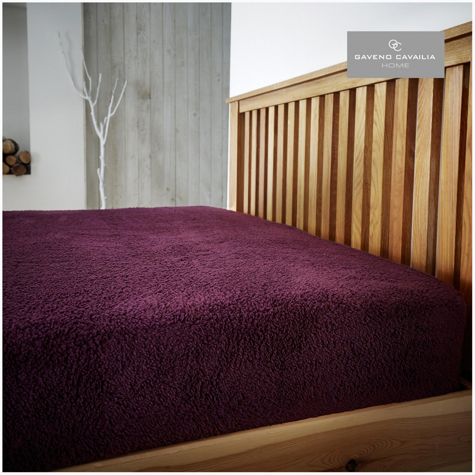 11158851 teddy plain fitted sheet super king aubergine 1 1