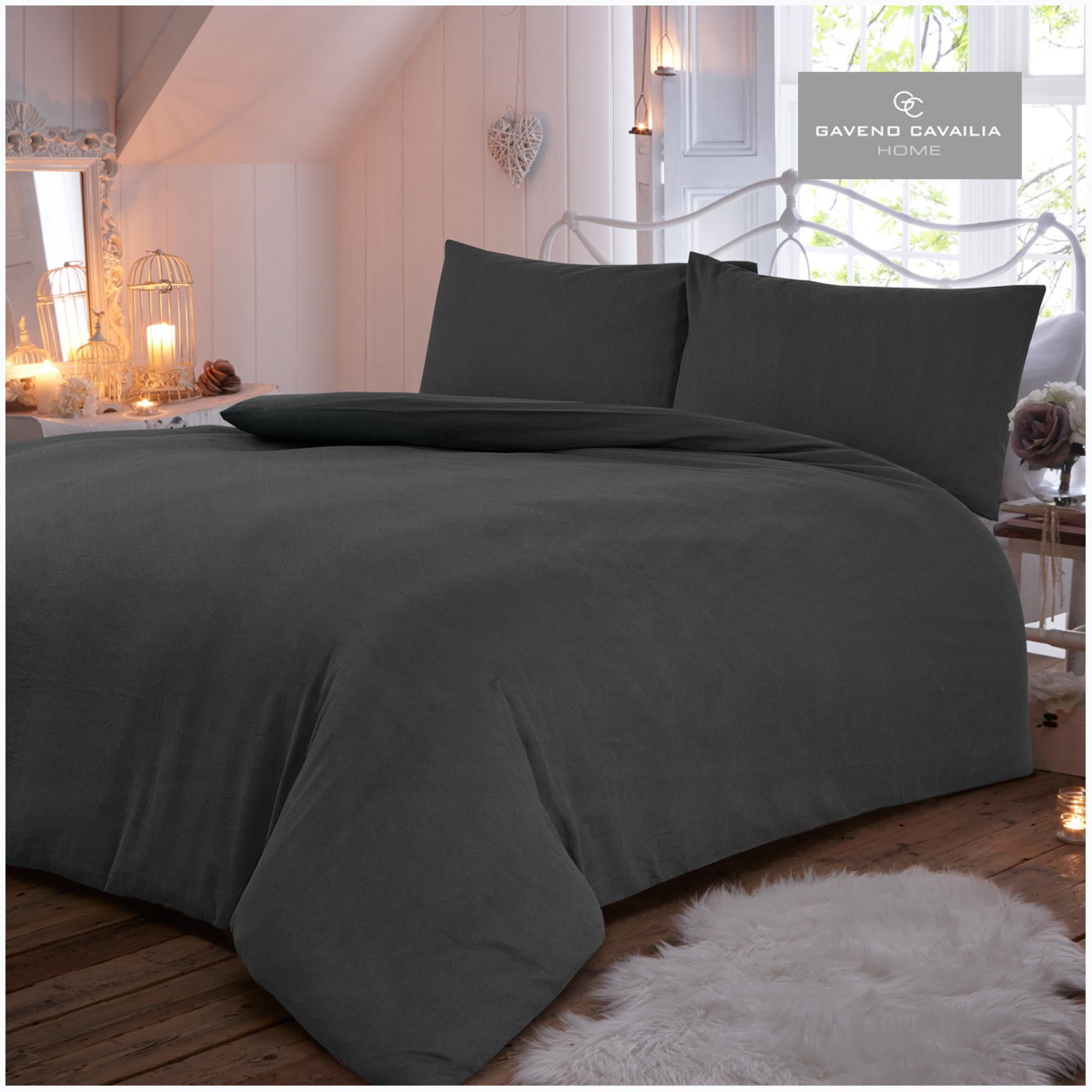 Flannel Plain Duvet Set - Gaveno Cavailia